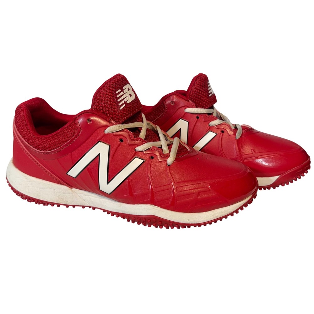 New Balance 4040v5 Turf Baseball Shoes Red Size Boys 6.5 TY4040R5